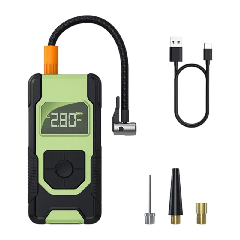 Wireless Car Air Compressor Portable Tire Inflator With Digital Display Fast Inflation Suitable For Cars Bikes Balls ABS