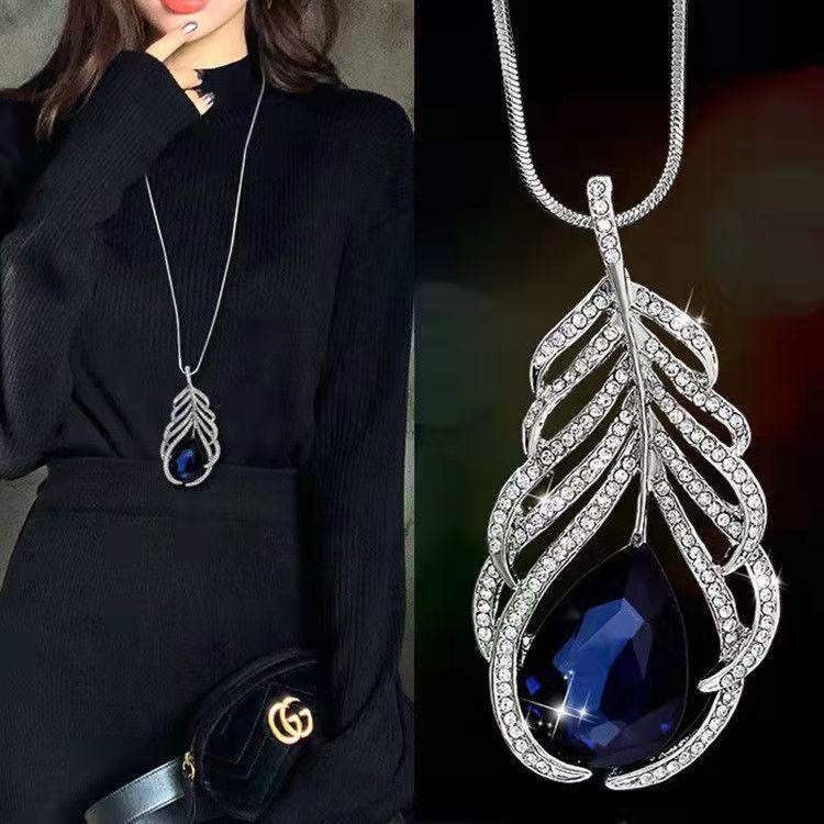 Elegant Cross-Border Sweater Chain: Luxury Women's Long Necklace - Versatile, Chic Autumn/Winter Accessory