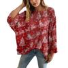 XY-LK01-Pullover hollow blouse 3D printed sweater spring and summer new