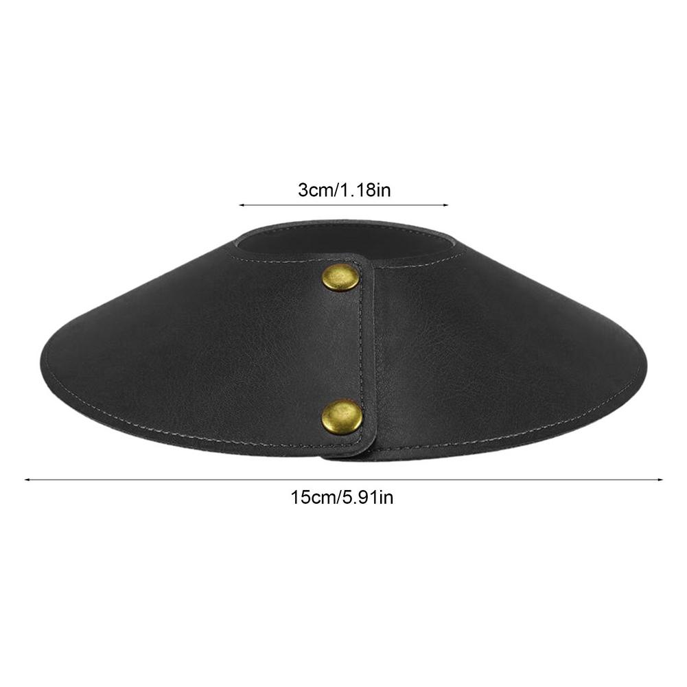 Leather Lampshade Pu Spotlight Protector Cover Dustproof Detachable Removable Washable Light Lamp Cover Light Accessory For Home