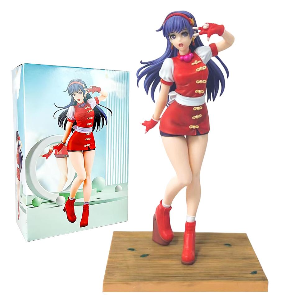 The Fighters Series Anime Figure Lori Yagami Kyo Kusanagi Asamiya Athena Game Peripheral Action Model Toys SNK king of 98 Poseable Articulated Scale