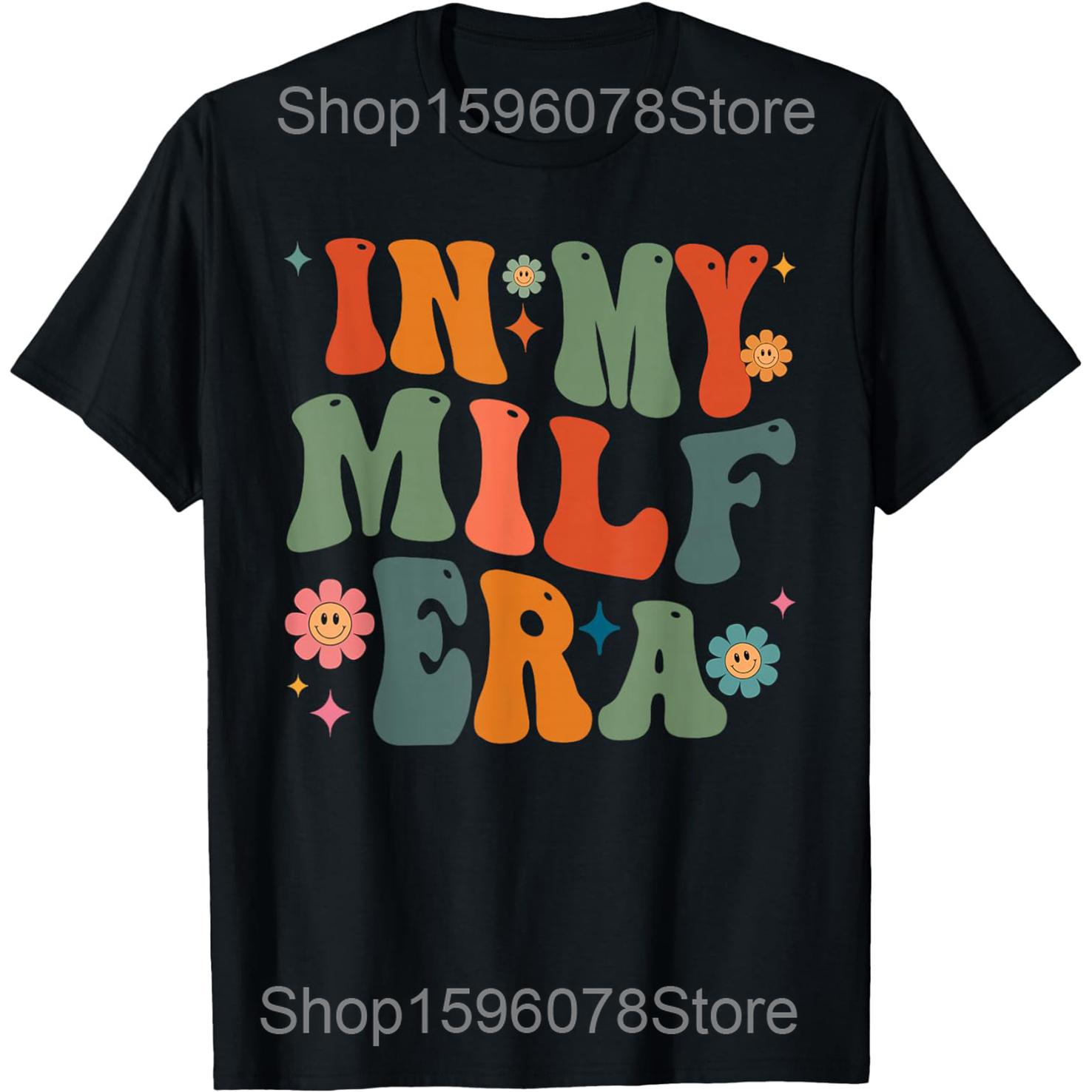 

Im With The MILF Red Heart Pointing Arrow Love Hot MILF T Shirts Humor Streetwear Tee Shirt Short Sleeve Unisex Loose Clothing 4XL