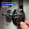 Car Door Lock Buckle Metal Cover Antirust Protective Cap For MINI Cooper R56 F56 R50 JCW Cabrio Aceman Countryman Clubman WORKS
