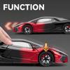 1:24 Scale Lambor Revuelto Veneno Sports Car Model Toy Light Music Shock Absorption Supercar Doors Opened Vehicle Kids Gifts