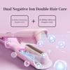 32mm Deep V Wave Hair Curler with 80M Negative Ions, 10-Minute Styling for Long Lasting Beach Waves, Anti-scald Ceramic Waver