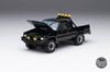 Gaincorp Products Diecasttalk x BoostGear Custom 1/64 Scale Toyota 1985 Hilux 4x4 SR5 Extra Cab Black (Finished)