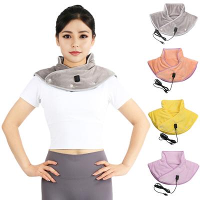 Shoulder Heating Pad for Neck Back Electric Heating Pad Rechargeable Double-Sided Plush Cordless Heated