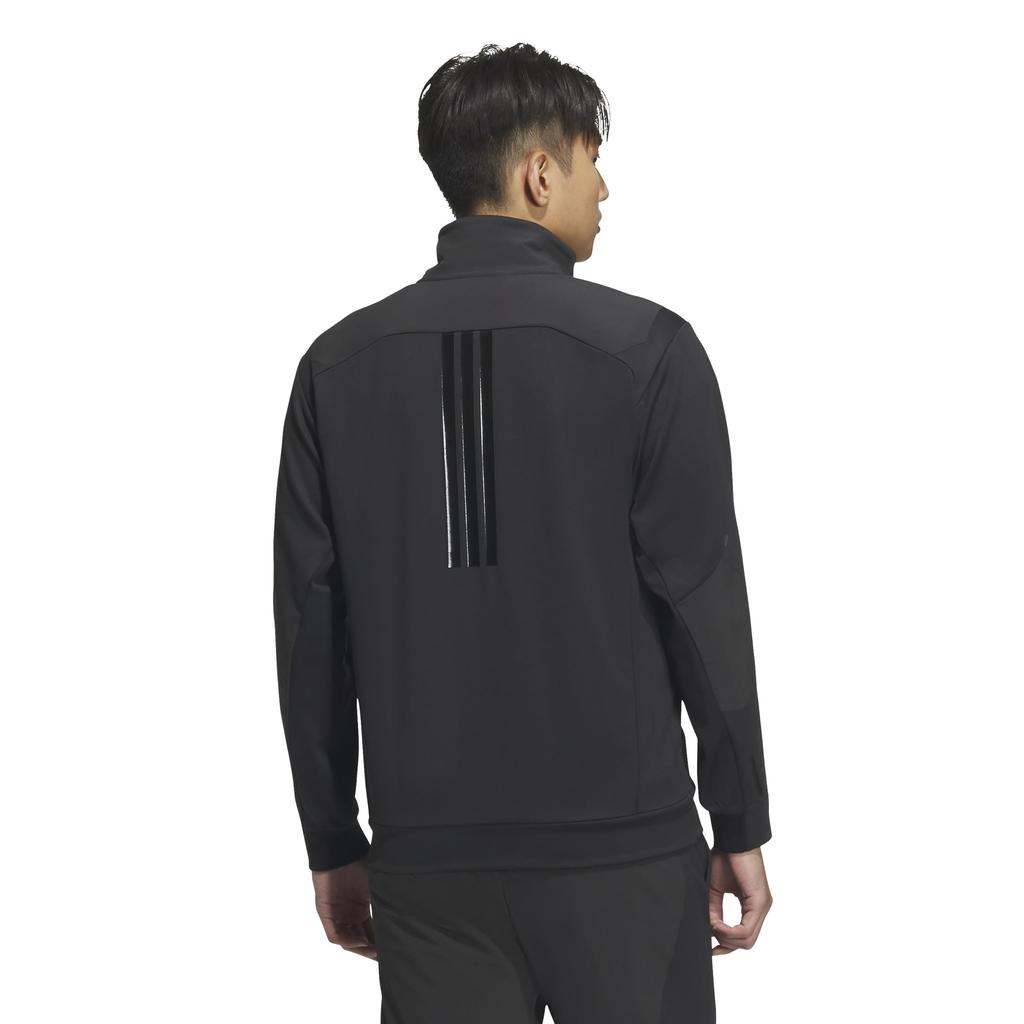 Jersey Top Premium Active Regular Fit Double Knit Track Jacket KQD66 [Adidas] Men's Black/Black (JM2004) J/3XL