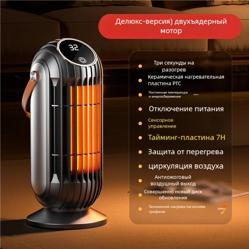 Leiser Heizlüfter 1500W Tragbarer Heizlüfter für Innen Schreibtisch Büro Schlafzimmer Schnell und Sicher Elektrisch PTC Keramik Tragbarer Schreibtischheizlüfter mit Tragegriff