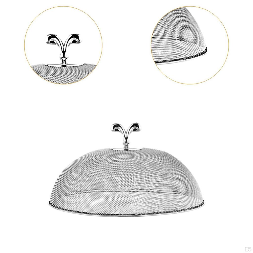 Cover for Plates And Serving Platters Made of Stainless Steel Mesh, Multifunctional, Practical,