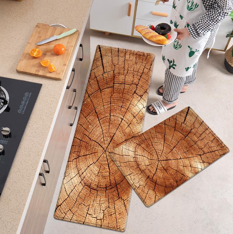 

Кухонные коврики с деревянным принтом для пола, мягкие коврики для ванной, против усталости, для ванной комнаты, гостиной, коврик для коврика для прачечной 60x180cm 1pcs