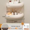 Wall-Mounted Punch-Free Bathroom Shelf for Toiletries and Vanity Storage