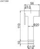 Douchette WC - IBERGRIF - M20283 - Laiton - Surface Résistante - Garantie 2 Ans