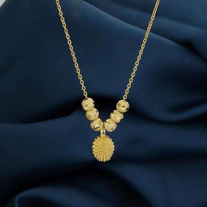 Necklace Women's Small Durian Niche Temperament Versatile Clavicle Chain 2025 New Trend