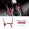 For Dacia Duster 2014 2015 2016 2017 2018 Real Soft Carbon Fiber Sticker LHD RHD Car Water Cup Gear Shift Frame Interior Trim
