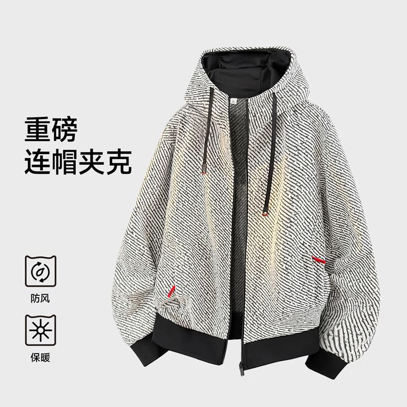 

MEDE Men s American Style Heavyweight Hooded Jacket 7XL