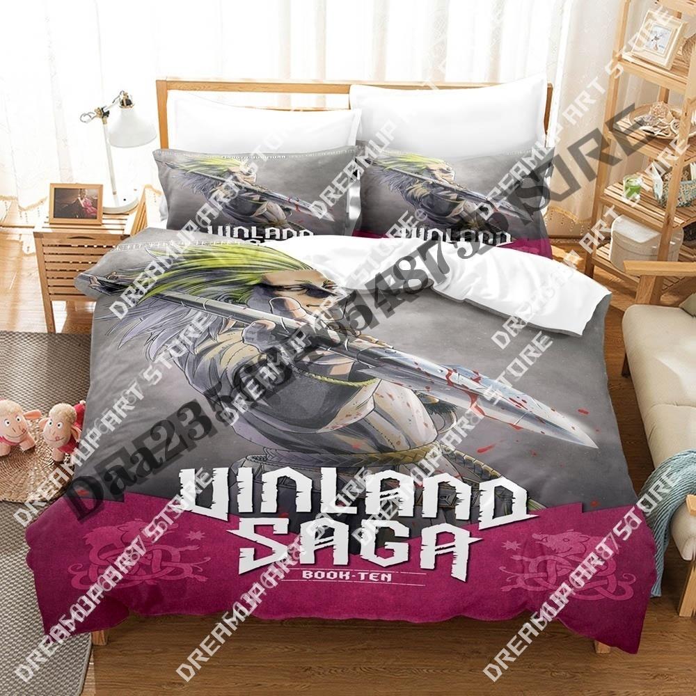 3D Print VINLAND SAGA Bedding Set Single Twin Full Queen King Size Bed Set Aldult Kid Bedroom Duvetcover Sets 3D Anime