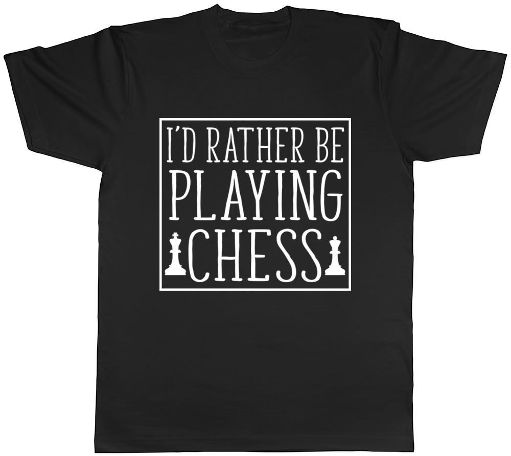 Id Rather Be Playing Chess Unisexs Unisexs Ladies TShirt