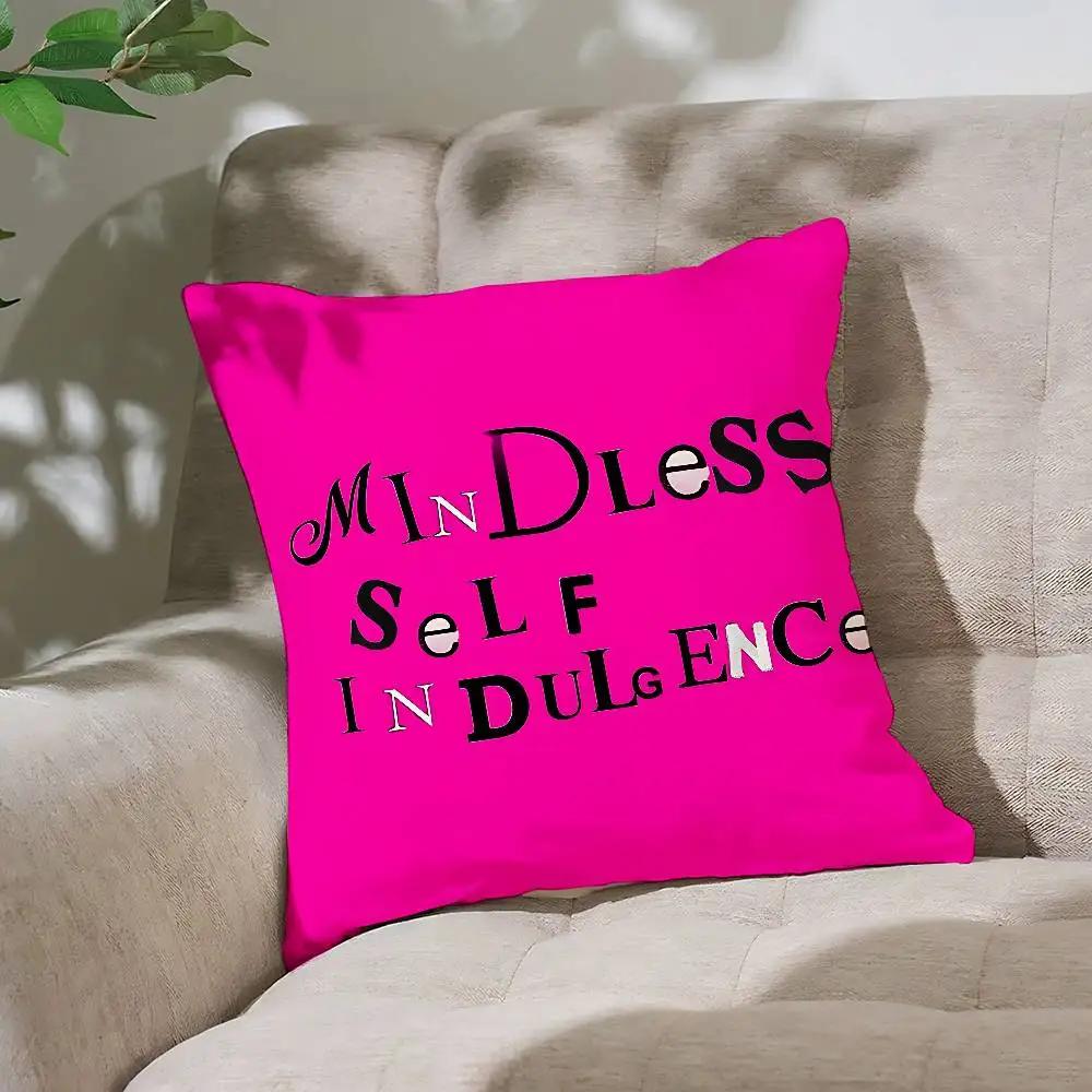 A-Mindless Self Indulgence-S Pillow Case Cushion Cover Soft Cute Throw Pillow Case For Car Sofa Pillowcase Polyester With Zipper