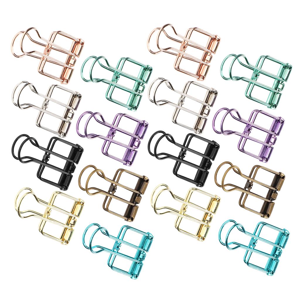 Hollow Dovetail Clip MultiColor Long Tail Binder Clips Paperclip Office Decorative Tool(S )