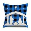 Xmas Cushion Cover Pillowcase Holiday Decor Christmas Pillow Covers Antler Bear Snowflake Christmas Tree Pillow Case