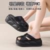 Real soft leather bag head half slippers women's outer wear 2025 summer new thick-soled comfortable fashionable versatile soft-soled slippers