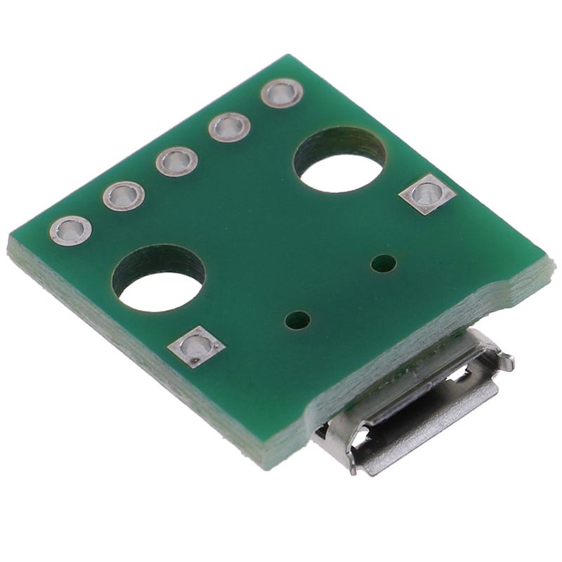 10Pcs Micro Usb To Dip Adapter 5Pin Female Connector Pcb Converter Board
