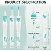 Q Grips Ear Wax Removal Tool 2025 Spiral Ear Wax Removal Kit Reusable and Washable Q-Grips Ear Wax Remover Soft Silicone Ear Cl