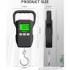60kg/10g Digital Weight Scale Portable Electronic Luggage Hanging Scale USB Charging High-Precision Measurement Weighing Balance