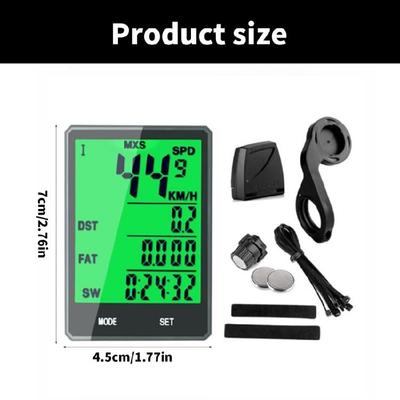 Mountain and City Bicycles Speedometer Accurate Simple Installation Bike Computer Data Recorder Cycling Odometers