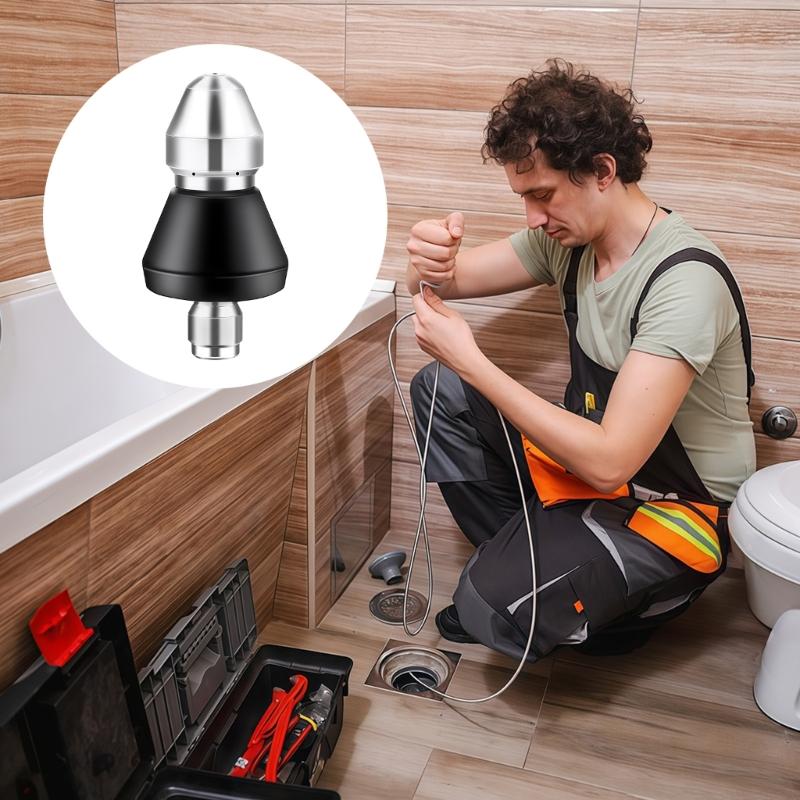 1/4inch High Pressure Pipe Dredging Cleaning Nozzle Washer Sewer Nozzle Washing Machine Drain Cleaning Home Accessories