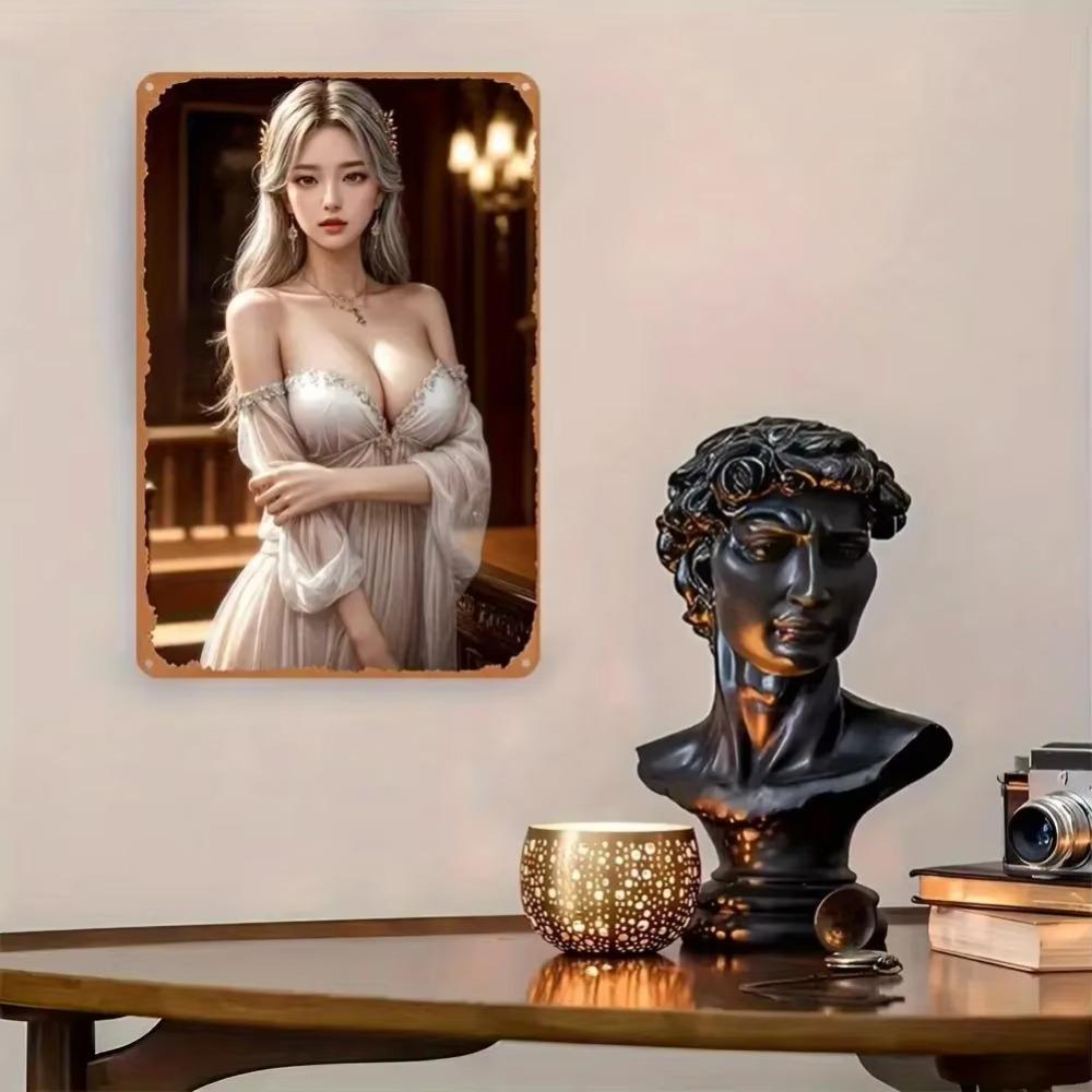 Vintage Metal Wall Art Frameless Aluminum Print Waterproof Home Decor