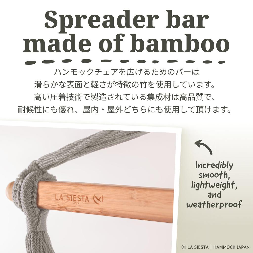 LA SIESTA Hammock Chair Havana Comfort X White Perfect for Sitting or Lying Down Load Capacity 130kg Zebra/Black (Indoor/Organic Cotton)