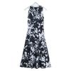 ERMANNO SCHERVINO ES9861162 Black x White Lace Floral Sleeveless Dress dress 38 blackUsed
