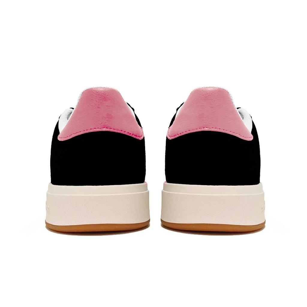 Adidas Grand Court Base 00s Adidas, Ink Pink Ice Cube Abrasion Resistant Low top Skateboard Shoes Unisex Black Pink JP6335(Team932-)