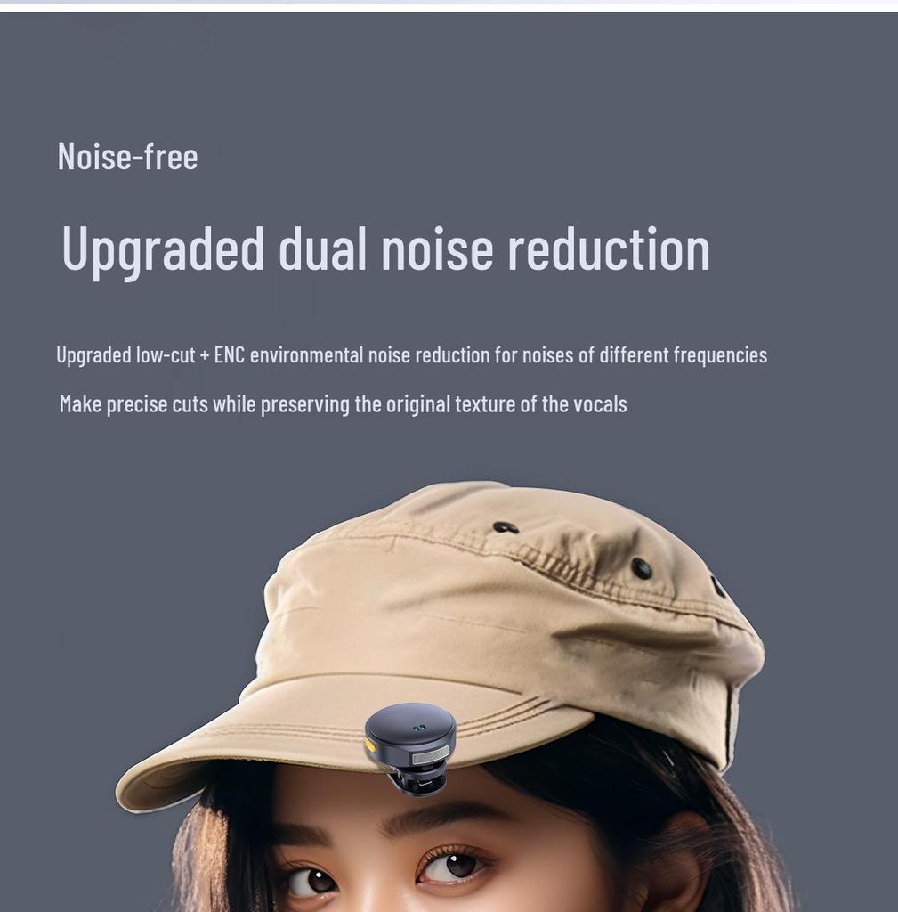 Wireless Lavalier Microphone for Outdoor Live Recording with Noise Reduction