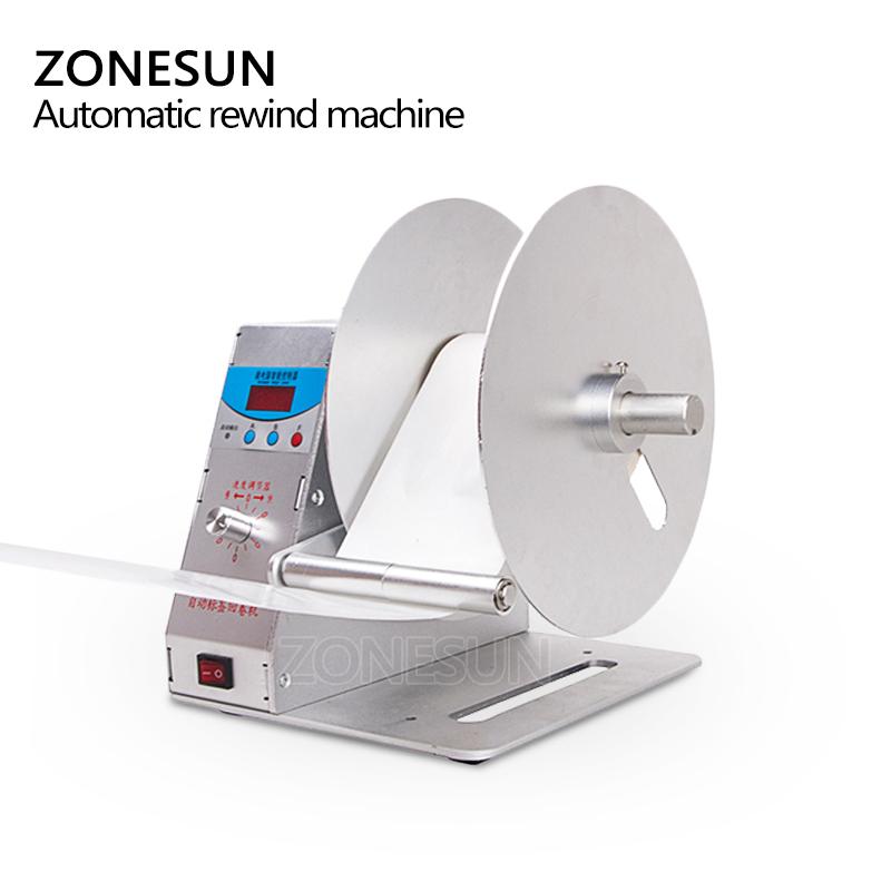 ZONESUN ZS-LRA3 Automatyczna Maszyna do Nawijania Płaskich Etykiet do Ubrań Etykieta Pielęgnacyjna Kod Kreskowy