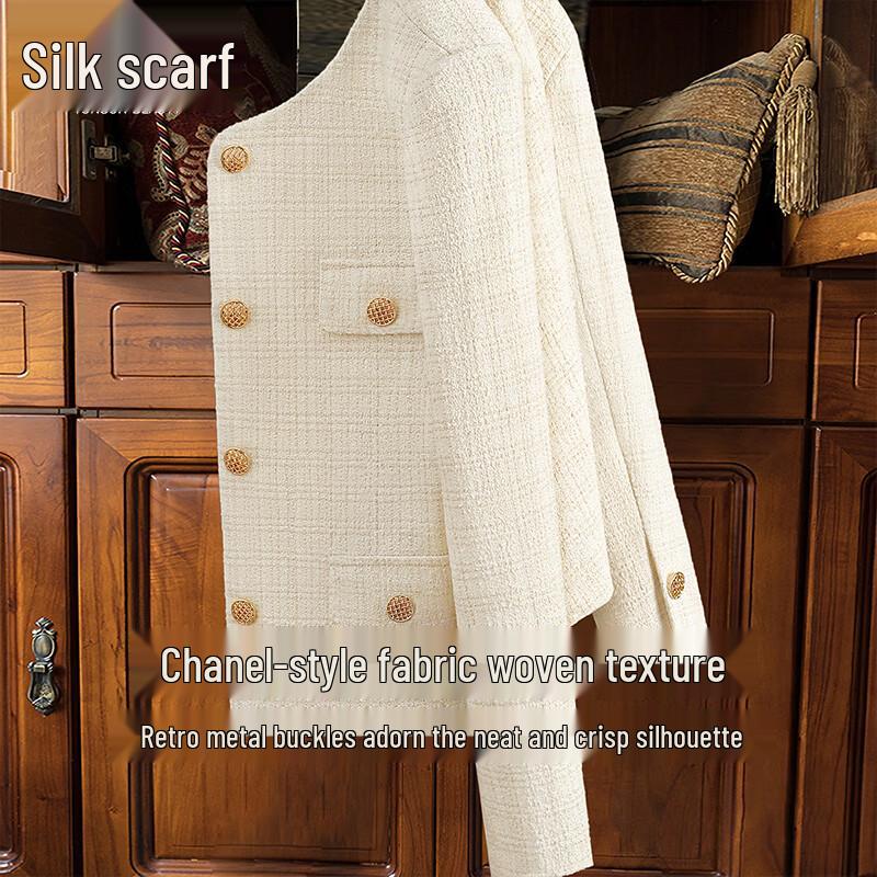 

Sibaishu Женский шикарный жакет с круглым вырезом на одной пуговице L