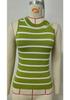 Retro Stripe Slim Fit Knit Vest for Women - Summer Collection