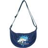 Yasuda Tsusho Embroidered Round Shoulder H21 X W32 X KT803 Bag, Cinnamoroll, Size Approx. D9cm,