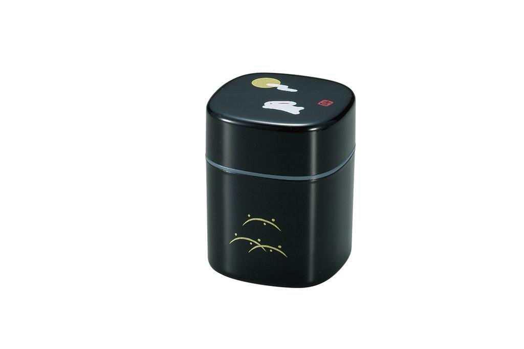 Tatsumiya Black Rabbit Tea W8 X D8 X H10 56509 Caddy, Size Approx. Mm,