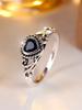 Trendy Black Zircon Love Heart Ring Vintage Fashion CopperColor Wedding Bands Engagement Rings For Women Men Minimalist Jewelry