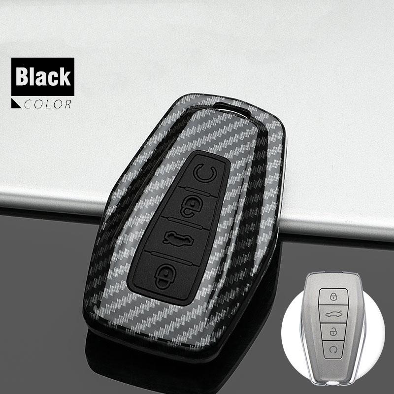 Carbon Car Key Cover Case for Geely Coolray X6 geometry c Emgrand Global kulrey Hawk GX7 okavango smart Remote Car Accessories