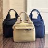 Tragbare Oxford-Stoff-Lunchtasche Wasserdichte Isolierte Lebensmittel-Tragetasche Wiederverwendbare Brotdose Handtasche für Damen Herren Arbeit Schule Picknick