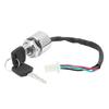 Motorcycle Electric Bike Ignition Switch Set with 2 Keys Replacement Universal for ATV Mini Moto Dirt Bike