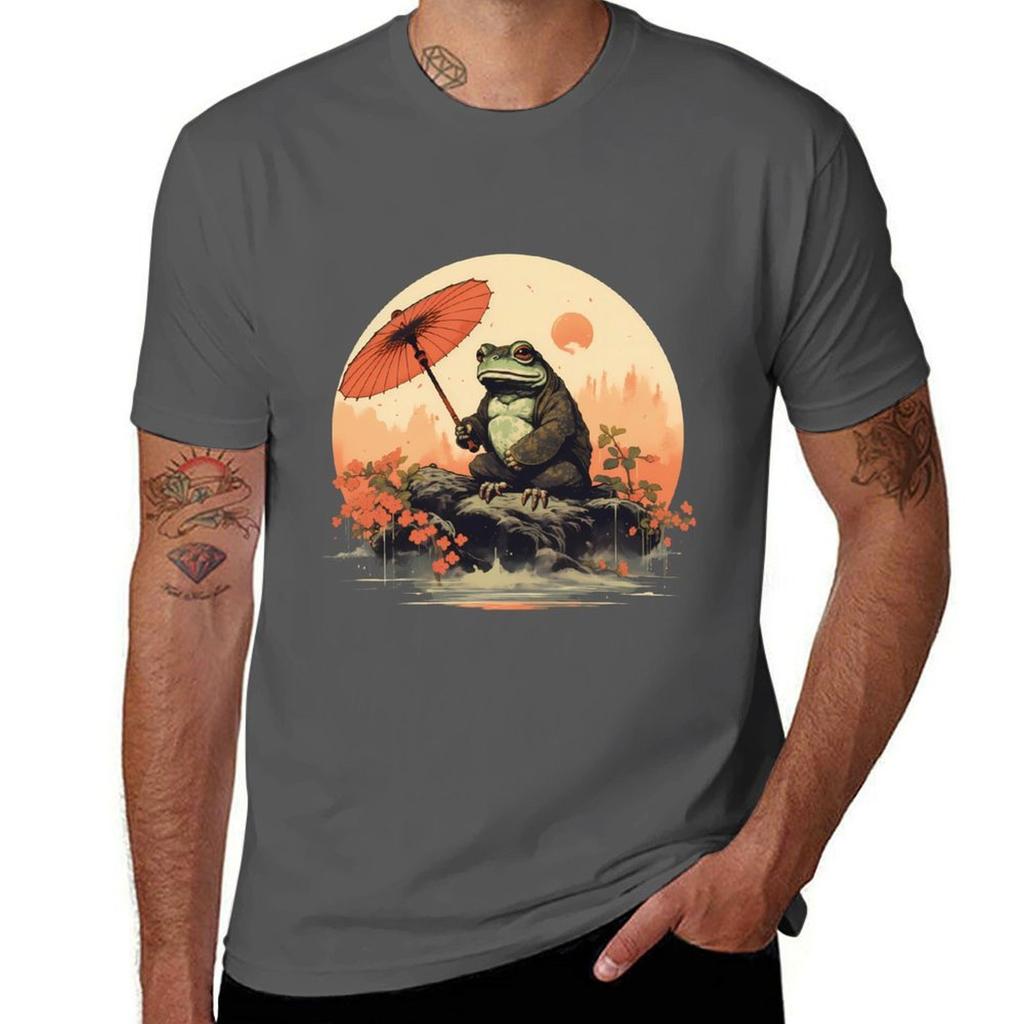 Japanese Frog Tshirt Unisex T Shirts Cotton Funny T Shirts Unisex Tshirt