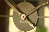 Metal wall clock mirror gold 50cm
