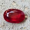 34.00 Ct Natural Mozambique Red Ruby Oval Cut Certified Loose Gemstone