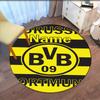Brugerdefineret Navn Borussia Dortmund Printet Rund Tæppe Stol Tæppe Område Tæppe Entré Dørmåtter, til Kontorstol Stue Soveværelse Køkken Rum.