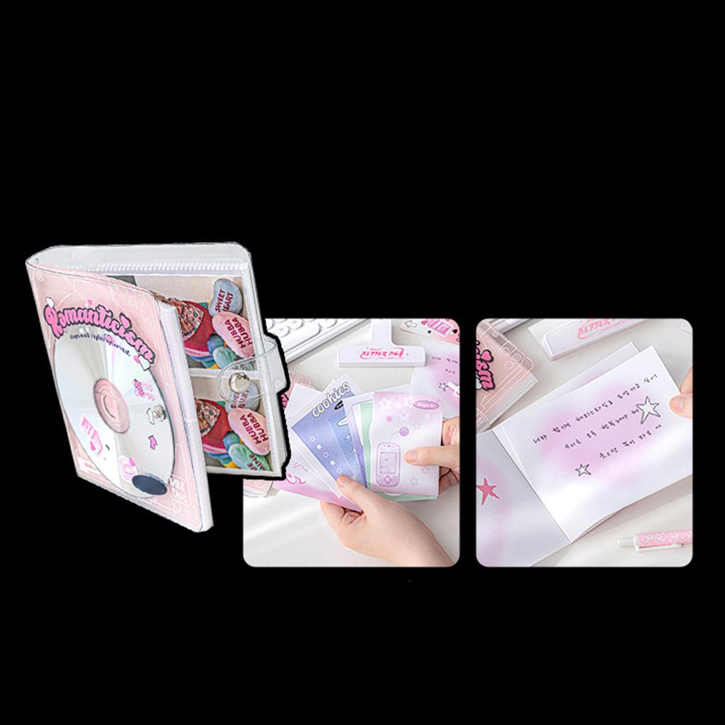 Retro CD Korean Idol Photocards Collect Book Binder A7 Notebook Cover Stationery Photo Album DIY Card Storage Organizer